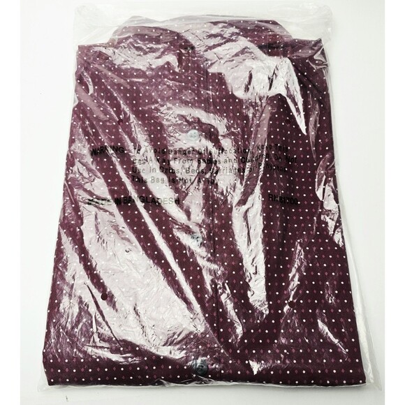 Irvine Park Mens LS Dress Shirt Sz M Burgandy Diamond/Dot Geometric 2017 NEW! - Picture 7 of 8